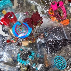 Bulk of mixed jewelry- over 40 pieces